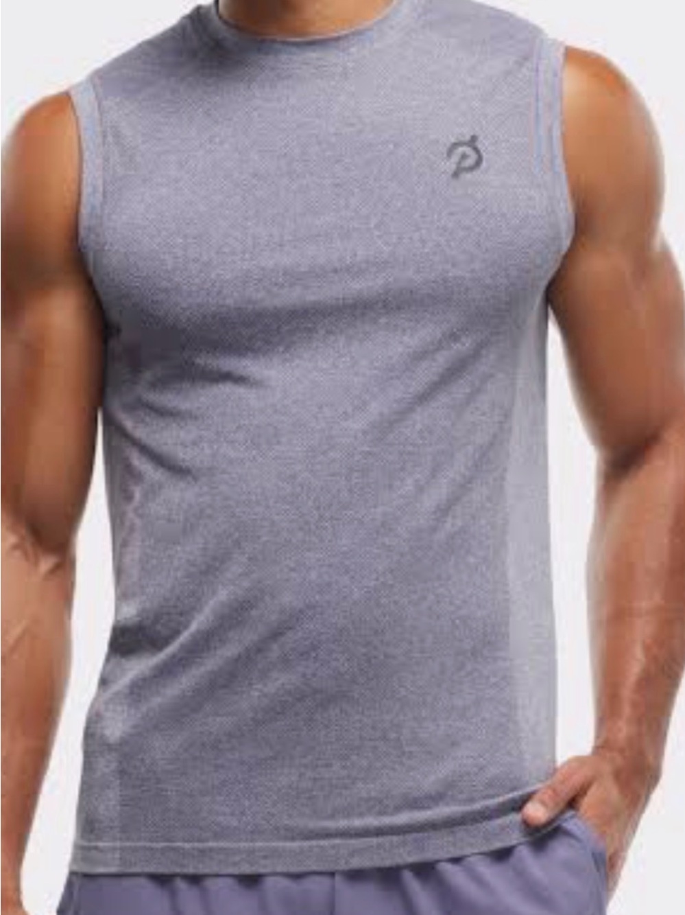 Peloton Men's Sleeveless Training Tank In Periwinkle Blue